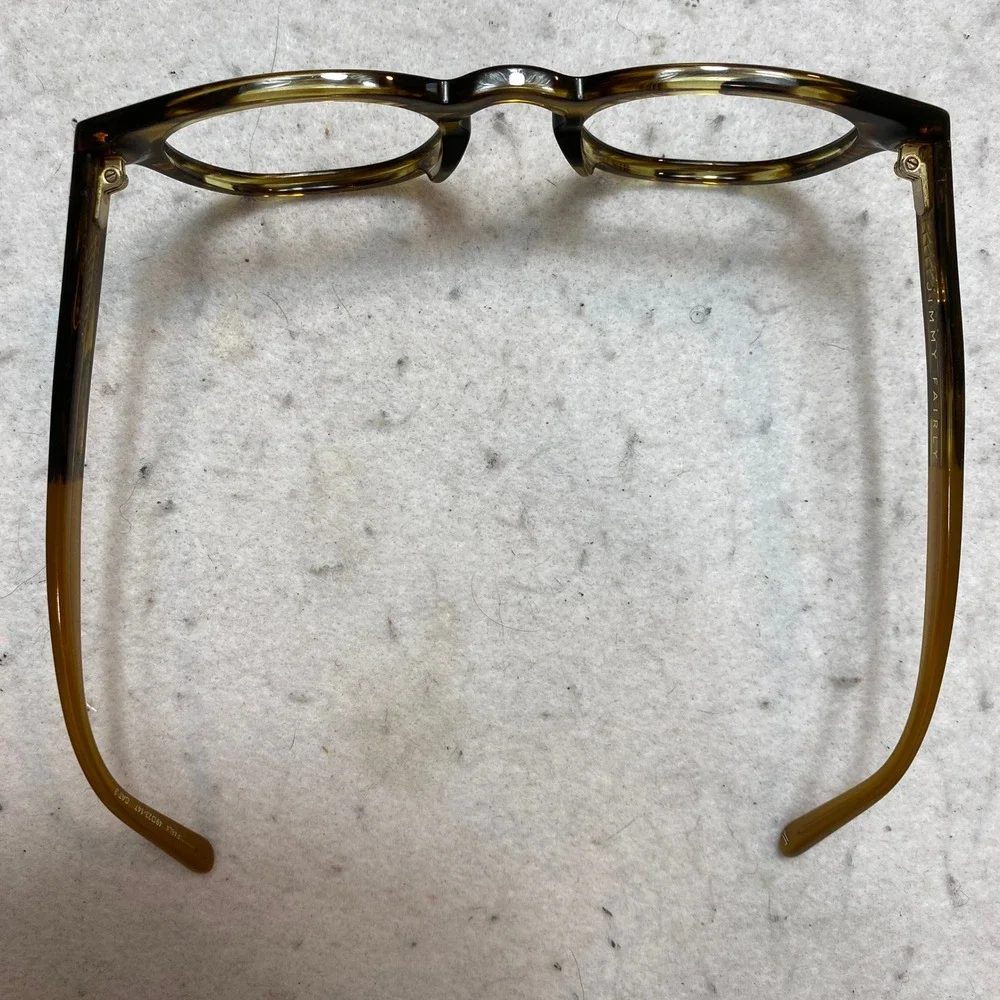 Jimmy Fairly P46LS Tortoise Shell Round Acetate Glasses Frames 49-23-147